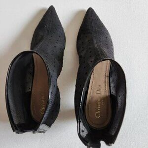 Christian Dior Pretty Polka Dot Mesh Booties